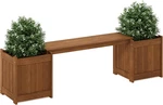 FG16011 Tioman Hardwood Flower Box, Brown. Fixed Price $103.99.