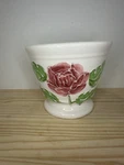 Tii Collections Vintage Hand-painted Rose Ceramic Flower Pot Planter. Fixed Price $15.00.
