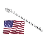 Marine City 304 Stainless Steel Flagpole With 12X18" Us Boats, Yachts. Fixed Price $14.99.