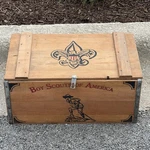 Vintage Boy Scout Of America Bsa Wood Box Crate Foot Locker Gideon Anderson Rare. Fixed Price $199.00.