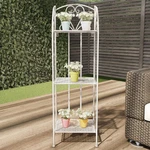 Plant Stand 3-TIER Vertical Shelf Indoor Outdoor Folding Wrought Iron Home Ga. Fixed Price $80.82.