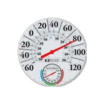 Headwind Thermometer Humidity Dial 12.5IN White Plastic Ez Read 840-1212. Fixed Price $31.95.