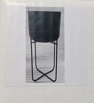 Ikea Vindflakt Plant Pot/stand, 7 3/4 Black New. Fixed Price $29.99.
