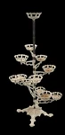 Vintage Cast Iron Revolving Arm Plant Stand 44". Fixed Price $595.00.