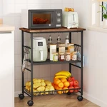 Best Swtymiki Rolling Kitchen Microwave Cart - 3 Tier Table Stand With Storage. Fixed Price $73.14.