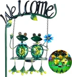 Hongland Solar Frog Swing Light Waterproof Garden Stake Decor 48INCH. Fixed Price $54.82.