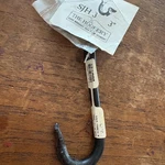 The Hookery SJH-3 3" Hand Wrought Iron Flared Ends Vermont Made Black. Fixed Price $14.40.