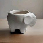 Safari Elephant Succulent Plant Holder Cream Contemporary. 5.5 In. Fixed Price $12.50.
