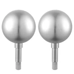 Apluschoice 2 Pack 3" Silver Ball Top Finial Ornament For Flag Pole Outdoor. Fixed Price $19.90.