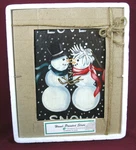 Snowman Hand Painted Slate, Evergreen Enterprises, 10X12, Waterproof, DL3. Fixed Price $19.99.