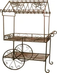 Large Steel Flower Cart - Durable And Stylish Garden Planter On Wheels. Fixed Price $474.97.