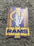 Los Angeles Rams Nfl 17" X 11" Wood Decorative Indoor Sign Wincraft. Fixed Price $8.00.