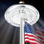 Flag Pole Light Solar Powered, 1200 Lumen Second Generation Outdoor Waterproof. Fixed Price $24.01.