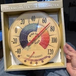 Vintage Springfield Rainbow Wall Thermometer 12" New Old Stock. Fixed Price $24.99.