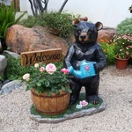 Outdoor Garden Sculpture Bear Flower Pot Planter Unique Yard Statue Decoration. Fixed Price $249.99.