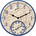 Taylor By Sea Poly Resin Indoor And Outdoor Clock Thermometer. Fixed Price $45.99.