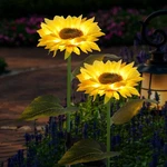 Forup 2 Pack Sunflower Solar Garden Stake Lights Outdoor Led Yard Decor. Fixed Price $34.99.