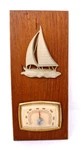 Vintage Wall Thermometer Sailboat Wood Plaque Mcm Nautical 8". Fixed Price $11.99.