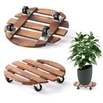 Pack 12" Plant Caddy With Wheels, Rolling Stand 220 Lb Heavy Duty Woo.... Fixed Price $31.67.