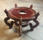 Vtg ,5 Legged Hand Curved Solid Wood Plant Or Fish Bowl Display Stand. Fixed Price $85.00.
