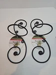 Plastec Metal Scroll Wall Ring Indoor Outdoor 6" Pot Holder Lot Of 4 New Tag. Fixed Price $15.00.