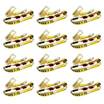 12 Pack 2" X 10' Over Tire Car Hauler Truck Trailer Auto Ratchet Tie Down Strap. Fixed Price $302.26.