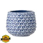 Bloomingville Stoneware Pinecone Flower Pot 3.75" Blue. Fixed Price $20.00.
