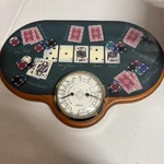 Springfield Thermometer, Humidity Playing Cards Themed. Works Great. Fixed Price $19.99.