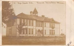 Grand Meadow Minnesota High School Building Flag Pole 1907 Real Photo Postcard. Fixed Price $7.00.