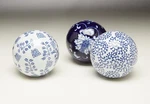Zeckos Aa Importing 59814 Blue And White Porcelain Balls - Set Of 3. Fixed Price $59.99.