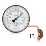 Measuretool Brass Swivel Thermometer/hygrometer, Weather Thermometers Outdoor. Fixed Price $37.21.
