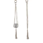 Flora Bunda 39" Single Beaded Cotton Rope Macrame Plant Hanger. Fixed Price $17.99.