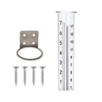 Mateda 7" Capacity Rain Gauge With Stainless Steel Mounting Rack Clear. Fixed Price $14.52.