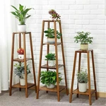 Large Medium Small Bamboo Tall Plant Stand Pot Holder Space Table Display. Fixed Price $27.99.
