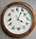 Mark Feldstein Audubon Singing Bird Clock Working Faux Wood Frame 13". Fixed Price $37.00.