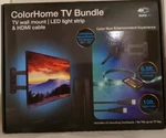 Auraled Colorhome Tv Bundle Wall Mount Multi Strip & Hdmi Cable New. Fixed Price $38.00.