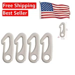 Easy Install 4 Pcs Nylon Flagpole Clips Anti-uv & Quiet Attachments. Fixed Price $8.99.