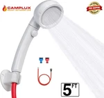 Camplux Portable Shower Head With Garden Hose Quick Connector -1.3GPM-2.6GPM. Fixed Price $18.85.