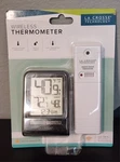 New La Crosse Technology Wireless Thermometer (308-1409BT-TBP) Indoor/outdoor. Fixed Price $22.00.