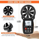Holdpeak Handheld Anemometer Digital Wind Speed Temperature Gauge 30M/S Us. Fixed Price $21.99.