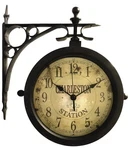 Infinity Instruments Charelston Metal Outdoor Clock, Waterproof Double Sided .... Fixed Price $94.32.