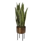 Uttermost Fasita Contemporary Metal Planter In Black/antique Brass. Fixed Price $547.20.