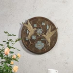 Innovative Aluminum Hummingbird Pair Wall Mounted Garden Clock And Thermometer. Fixed Price $242.00.