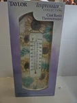 Taylor Sunflower Impressions Collection Cast Resin Thermometer New. Fixed Price $17.99.