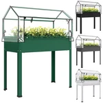 Outsunny Raised Garden Bed With Greenhouse Cover. Fixed Price $69.99.
