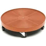 Devault Plastic Heavy Duty Plant Caddy With 5 Wheels, Terracotta Color, 16". Fixed Price $51.22.