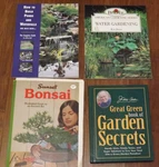 Book Lot Burpee Gardening Sunset Bonsai Ponds Waterfalls Secrets. Fixed Price $30.00.