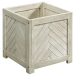 Stylecraft Home Collection Herringbone Large Planter 18"X18" Gray French Country. Fixed Price $71.99.