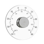 Gudoqi Indoor Outdoor Window Thermometer, No Battery Required, White. Fixed Price $19.99.