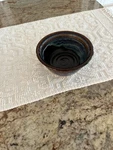 Bear Hills Pottery Bowl Studio Blue/brown Drip Glaze 6". Fixed Price $16.00.